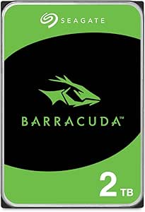 Seagate BarraCuda 2TB, Interne Harde Schijf, 3.5", voor PC & laptop, SATA 6 GB/s, 7200 RPM, 64 MB cache, FFP (ST2000DMZ08)