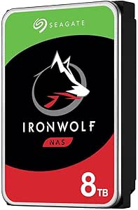 Seagate IronWolf 8TB NAS-harde schijf - 7200 RPM, 256 MB ST8000VN004