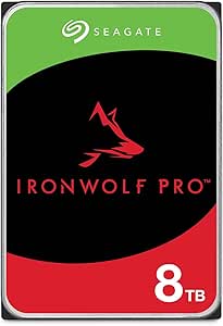 Seagate IronWolf Pro 8TB, Enterprise interne HDD NAS, CMR, 3,5-inch, SATA, 6Gb/s, 7200 RPM, Data Rescue Service (ST8000NTZ01)
