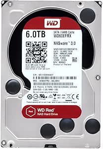 WD WD60EFRX Red 6 TB interne harde schijf