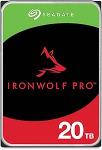 Seagate IronWolf Pro 20TB, Enterprise interne HDD NAS, CMR, 3,5-inch, SATA, 6Gb/s, 7200 RPM, Data Rescue Service (ST20000NTZ01)
