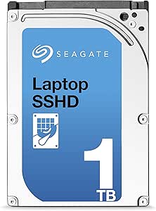 Seagate hybride harde schijf met 1 TB geheugen en 8 GB SSD flashgeheugen, 5.400 tpm, 64 MB, SATA, 9,5 mm, ST1000LM014