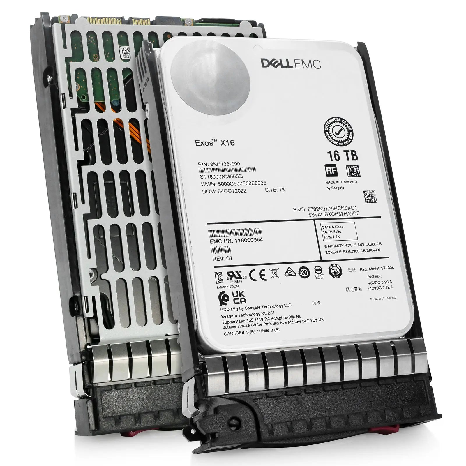 Seagate/Dell G14 ST16000NM005G 039XRY 16TB 7.2K RPM SATA 6Gb/s 512e CMR 3.5in Hard Drive Seagate
