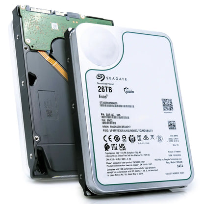 Seagate Exos ST26000NM000C 26TB 7.2K RPM SATA 6Gb/s 512e CMR 3.5in Hard Drive Seagate
