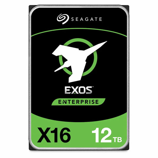 Seagate Exos X16 ST12000NM001G 12TB 7.2K RPM SATA 6Gb/s 512e/4Kn 256MB 3.5" FastFormat Hard Drive recertifiedHDD