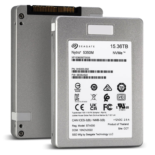 Seagate Nytro 5350M XP15360SE70035 15.36TB PCIe Gen4.0 x4 8GB/s U.3 NVMe 3D TLC 2.5in Solid State Drive
