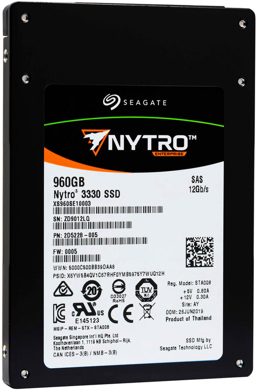 Seagate Nytro 3330 XS960SE10003 960GB SAS 12Gb/s 2.5" Solid State Drive