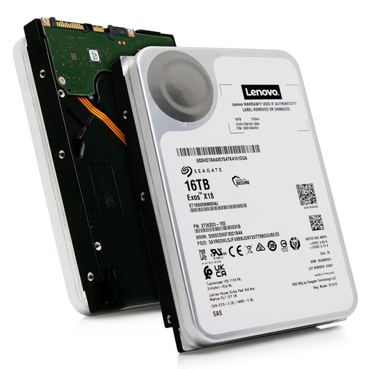 Seagate/Lenovo Exos X18 ST16000NM004J SHD7A84367 16TB 7.2K RPM SAS 12Gb/s 512e 3.5in Hard Drive